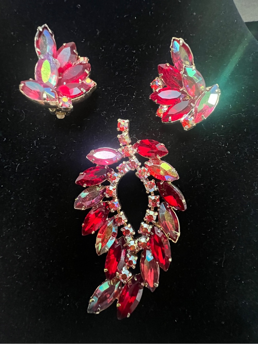Juliana Jewelry DeLizza Elster Vintage Brooch Set